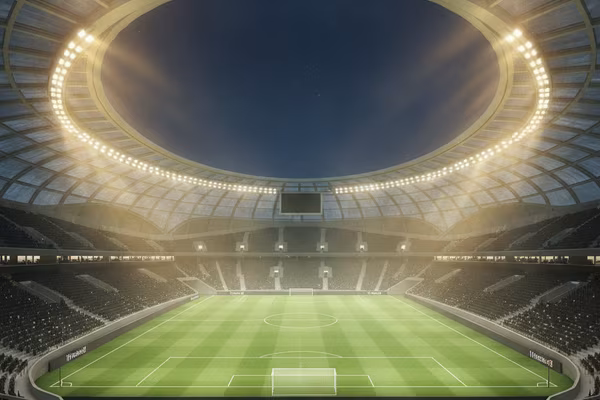 Stadium at night