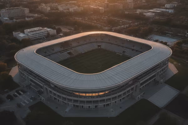 Aerial stadium